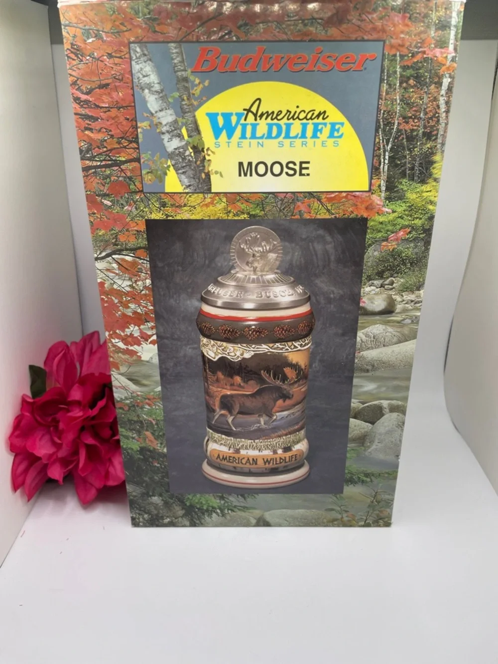 2002 Anheuser-Busch “Budweiser American Wildlife Series” Ceramic Moose Stein - Picture 9 of 9